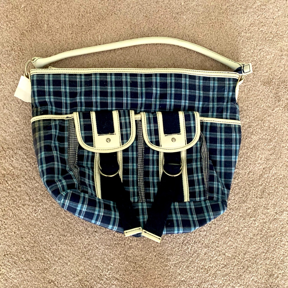 Y2K Plaid Blue Purse